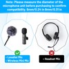 Mic Covers for Microphones, Mini Wireless Furry Windscreen & Foam