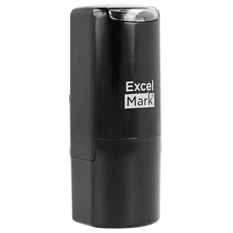 ExcelMark Custom Round Self Inking Inspection Stamp - 5/8" Diameter