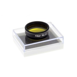 Yellow Colour 1.25" Telescope Filter - (74% transmission) Enhances Red/Orange Features On Saturn & Jupiter - Increases Contrast Of Blue/Green Features On Mars - Includes Plastic Protection Hard Case