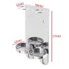 380ml Wall Mounted Double Chrome Silver dispenser bracket Ideal for