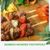CANAPE KING Wooden Bamboo Skewers - 100Pcs Disposable Natural Bamboo