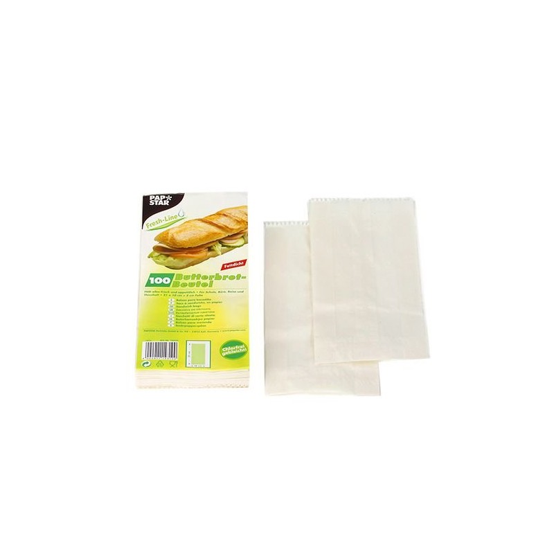 PAPSTAR 14310 Sandwich Lunch Bag 21 x 10 x 3
