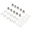 10Pcs XLR Male Socket 4 Pin Metal Panel Mount Male
