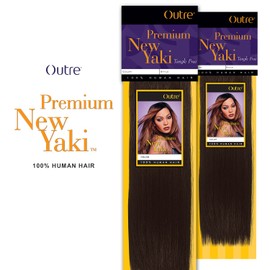 2-PACK DEALS! Human Hair Weave OUTRE Premium Collection New Yaki (16", 1)