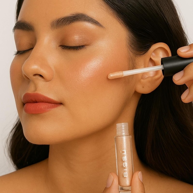 Kit Iluminadores BISSÚ – Iluminador Compacto, Iluminador Líquido y Rubor