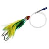 Black Magic Saltwater Chicken Feathered Lure 85mm Double Hook Green/Yellow