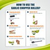 Garlic Chopper Roller Set with Peeler and Cleaning Brush -