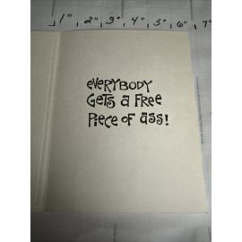 Funny Vintage Card Joke Bbq