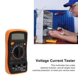 XL830L Digital Multimeter With Backlit, Data Retention Function, Material Voltage Current Meter, Built In Bracket Tiny Meter For Electrical Maintenance, Equipment Debugging