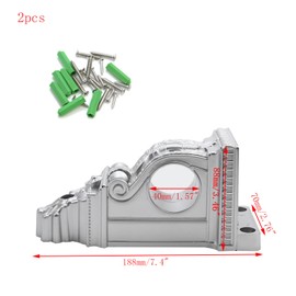 Mewutal 2pcs Drapery Sconce Silver Curtain Rod Holder Plastic Curtain Rod Bracket with 1-4/7 Inch Diameter Hole Drapery Rod Holders Drapery Rod Brackets for Window Decoration (Silver, Single Hole)