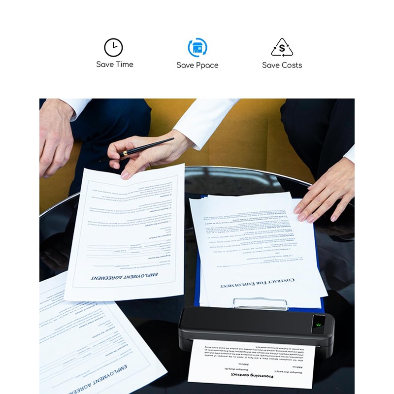 TATTMUSE A4 Thermal Printer Paper roll Total 4 Rolls (100