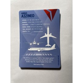 Delta Air Lines Pilot Trading Cards Airbus A321
