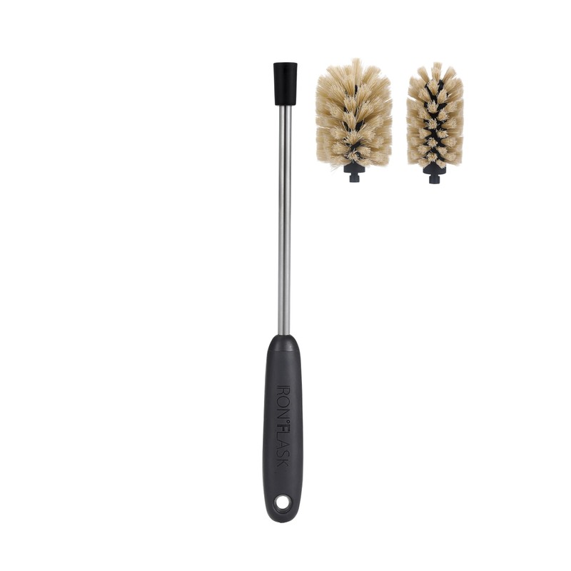 IRON °FLASK Water Bottle Cleaning Scrubbing Brush with Extra Brush
