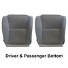 Priprilod Gray Cloth Driver & Passenger Side Bottom Replacement Seat