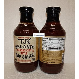 Trader Joe’s TJ’s Organic Kansas City Style BBQ Sauce 18oz 510g (Two Bottles)
