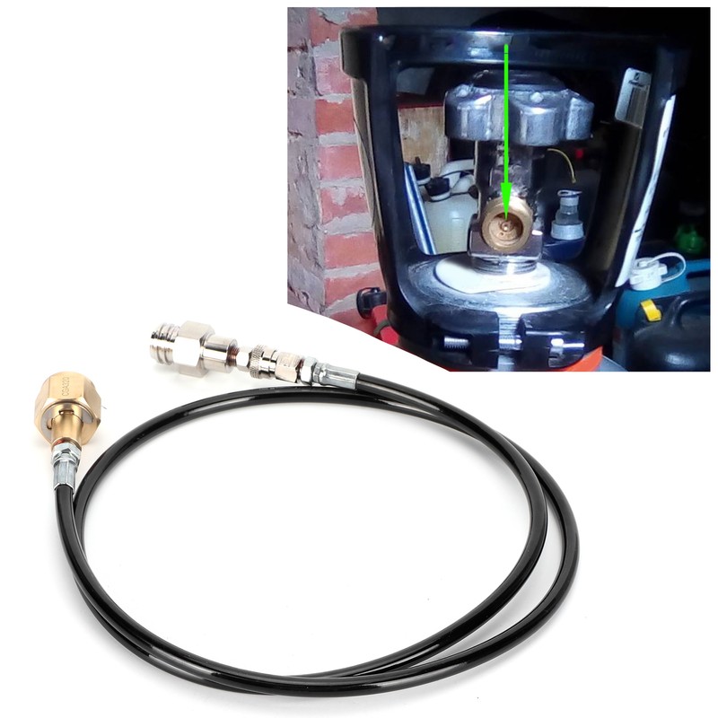 50in CGA320 Soda Hose CO2 Cylinder Refill Adapter Kit for