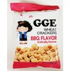BBQ Flavor Wheat Crackers, Artificially Flavored, 2.8 oz (80g),4 Packs
