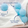 Reusable Laundry Dryer Balls, Sky Blue Plastic Anti-Static Fabric Softener,