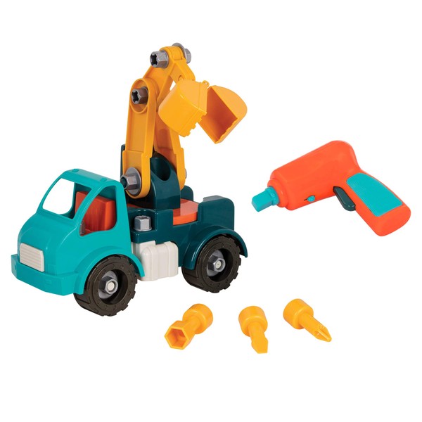 Battat - Take-Apart Crane – Take-Apart Toy Crane Truck with Toy Drill  Building Toys for Kids 3 years + (34-Pcs)