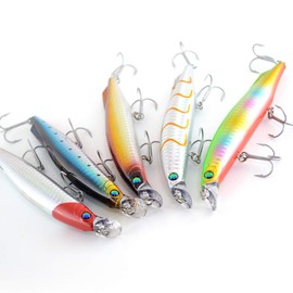 Floating Lipless Minnow F125 22g Set of 5 Lure Set
