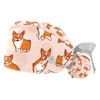 Pink Corgis Dog Scrub Hats for Women Long Hair, Working