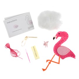 Trimits Felt Decoration Kits, 17 x 9.5cm, Flamingo