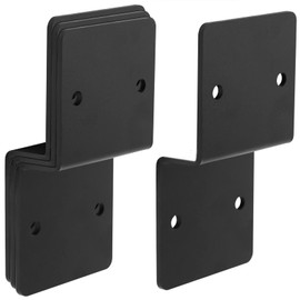 eoere 4 PCS Z Deck Joist Tie for Wood, Pergola Brackets Fits 2x6 Cross Joist and 6x6 Post, 6 Gauge, Width 5"