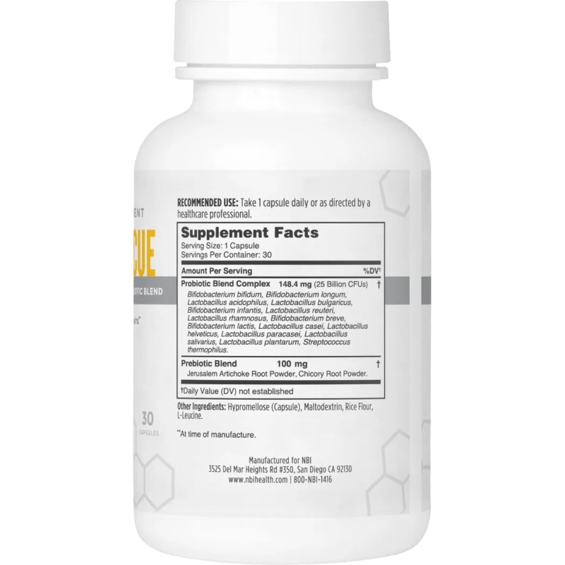 Belly Rescue Probioticos Prebióticos Caps