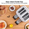 Roter Mond Toaster 4 Slice Retro Stainless Steel with Extra