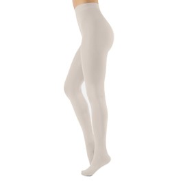 CALZITALY Opaque Soft Microfibre Tights, Colourful Tights for Women, S, M, L, XL, XXL, 3XL, 4XL, 80 Denier, Made in Italy, cream-coloured