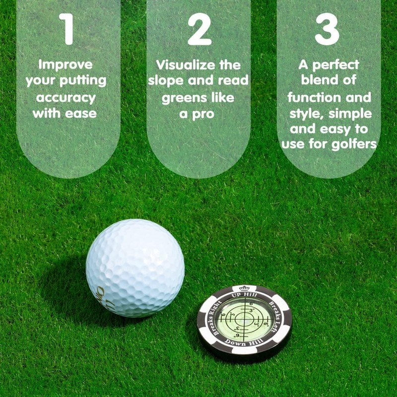 Golf Green Reader, Golf Ball Marker with High Precision Horizontal
