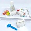 LIDOUK 3 Pieces Rolling Tube Toothpaste Squeezer (Mix Color) Toothpaste