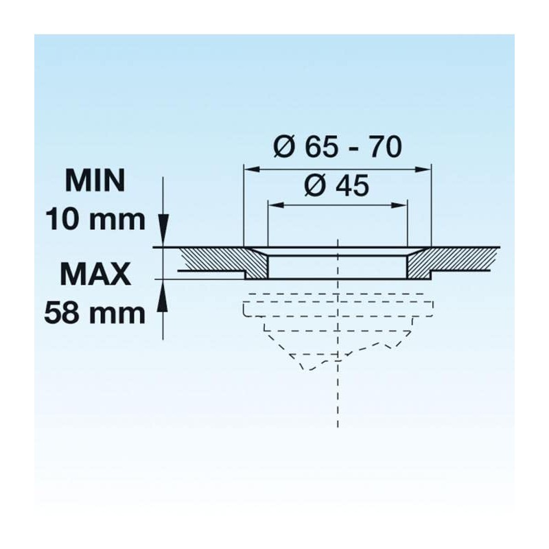 lira A320050 Low Bath Tub without Drip White