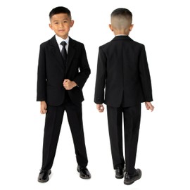 Spring Notion Boys' Formal Black Dress Suit Set 10