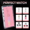 AILLSA Short Almond Nails 504PCS Half Matte Fake Nails Tips