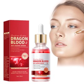 Tkekruh Ganoderma Dragons Blood Anti Wrinkle Serum 30 ml, Firm Anti Wrinkle Serum, Repair Soothing Reduction Fine Lines and Wrinkles, for Hydration and Firming the Skin to Reduce Fine Lines