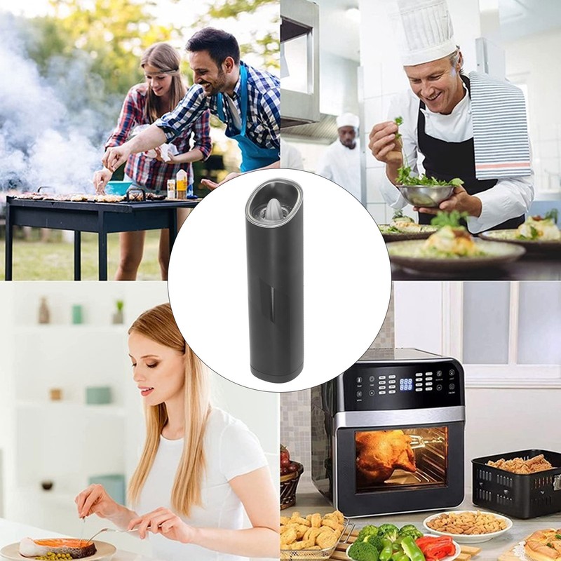 Electric Pepper Grinder Stainless Steel Wireless Visual Pepper Salt Grinder