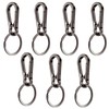 MADGININE 7Pcs Key Ring,Keychain,Key Rings,Keyring Clip,Heavy Duty Metal Keychain,Zinc Alloy