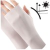 Gloves Sunscreen UV Cut Ice Silk Breathable Half Finger Mittens