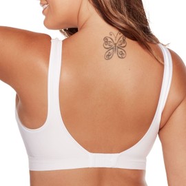 Bali womens Comfort Revolution Shaping Wirefree Df3488 bras, White, Medium US