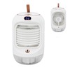 Mini Air Conditioner Humidifier Aromather 3 Gears 5 Blades USB