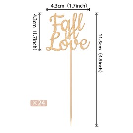 24 piezas de adornos para cupcakes con purpurina temática de otoño para despedida de soltera, para otoño, boda, compromiso, aniversario, cumpleaños, despedida de soltera, decoración de pasteles,