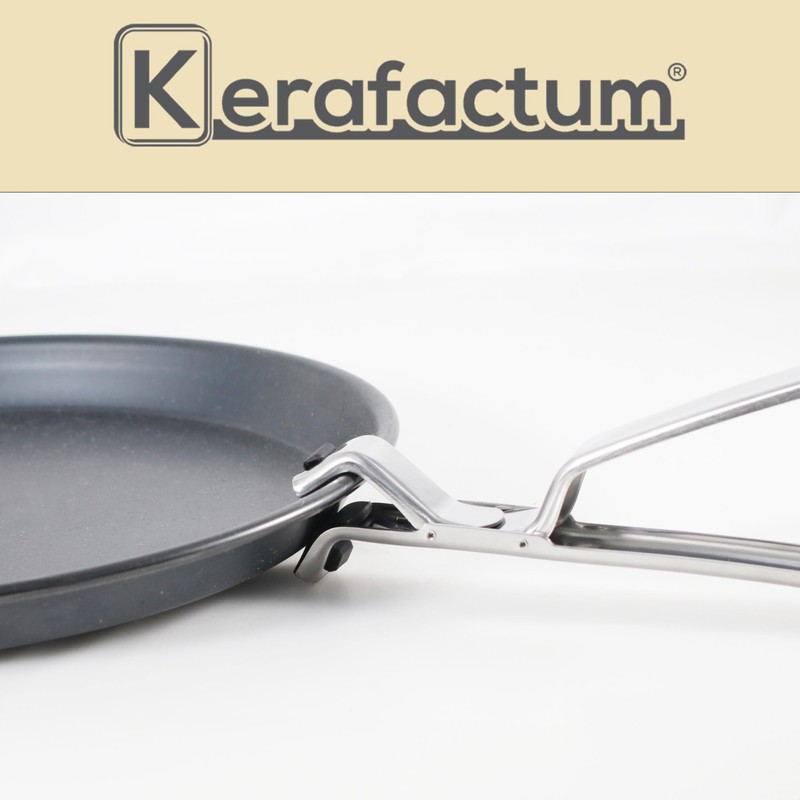 Kerafactum Pizza Tongs, Practical Pizza Tongs, Stainless Steel, 19 cm,