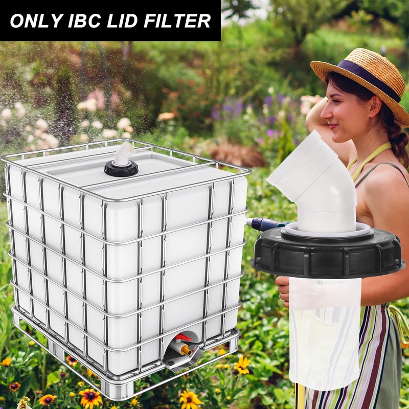 QUARKZMAN IBC Lid Filter, 190 mm Washable Nylon Filter Screen,
