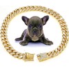 Bbmmayy Dog Chain Diamond Collar Walking Metal Chain Collar with