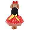 Vestido de mouse rojo de Halloween para perro (XL)