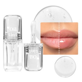 Hudababy Transparent Warm Changing Pearl Lip Oil - Moisturizing, Magic Color Changing, Hydrating, Reduces Lip Lines