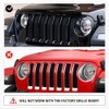 MAXDOM Grille Inserts Headlight Covers Set Fits for Jeep (2018-2023)