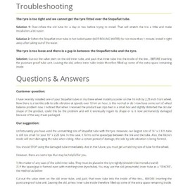 Stop-A-Flat Puncture Proof, Thorn-resistant, No-flat, Bicycle Tube, 14 x 2.40