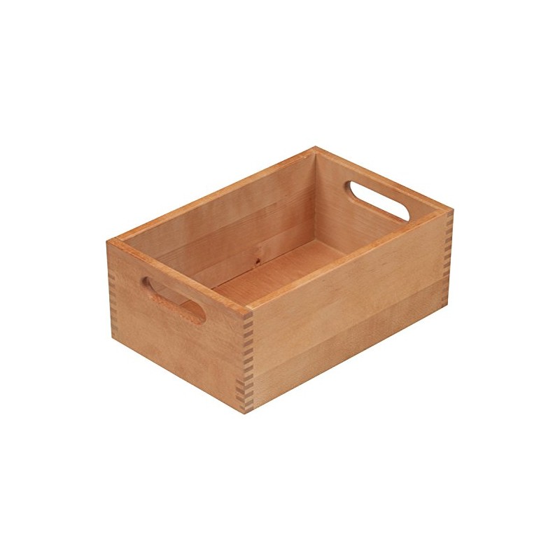 Kesper Allzweckkiste 29x18,5x11cm aus Buche, braun, 29 x 18.5 x